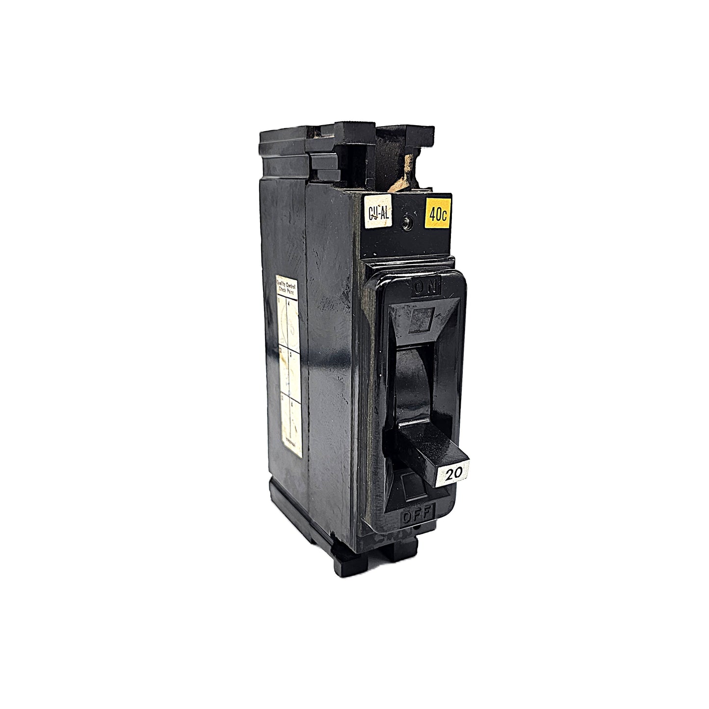 Federal Pioneer NEG311020 Circuit Breaker 1-Pole, 20 Amp, 120/240V AC, Bolt-On, Thermal Magnetic