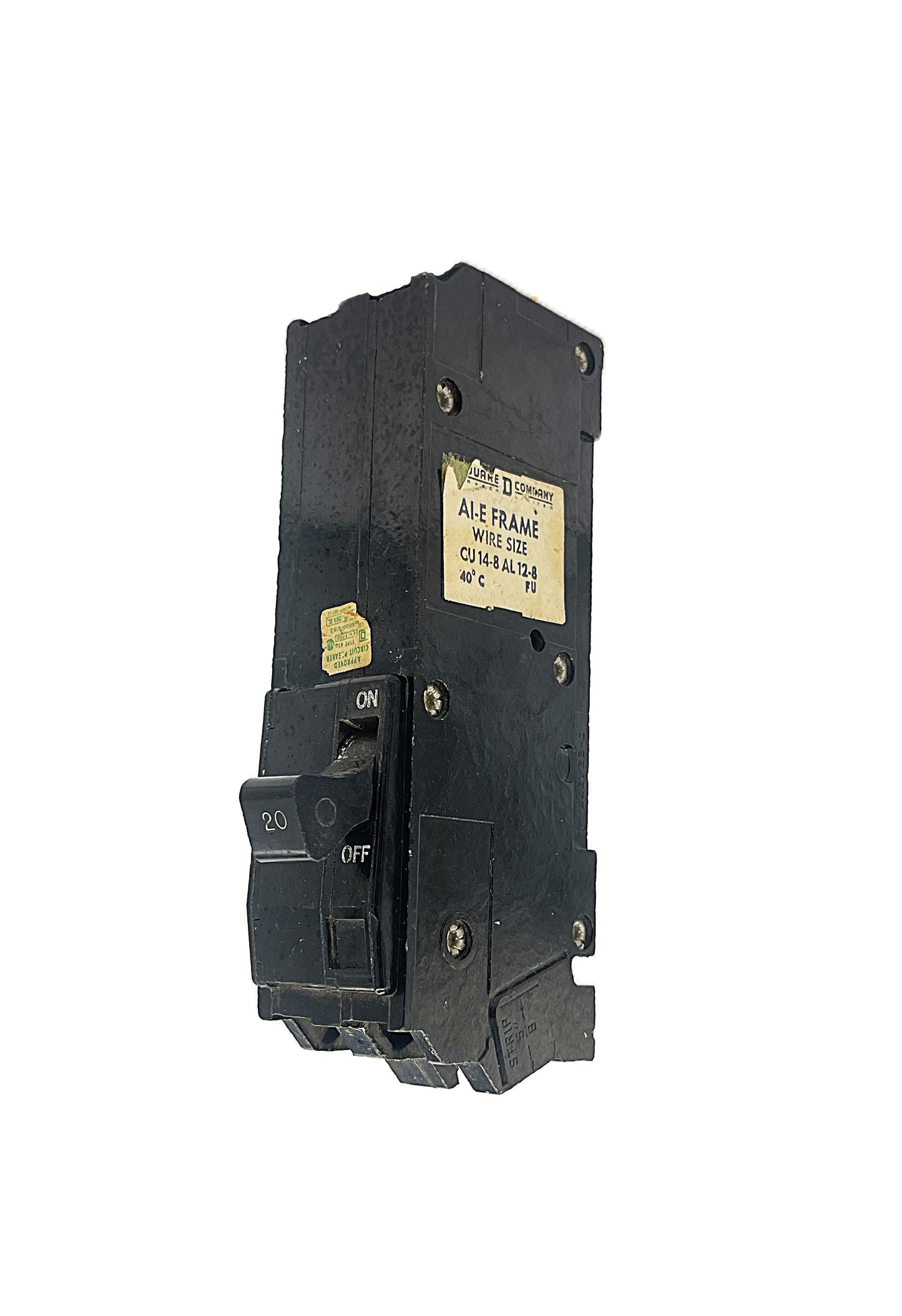 Square D Q1B320 Circuit Breaker 3-Pole, 20 Amp, 240V AC, Thermal Magnetic, Q1 Frame