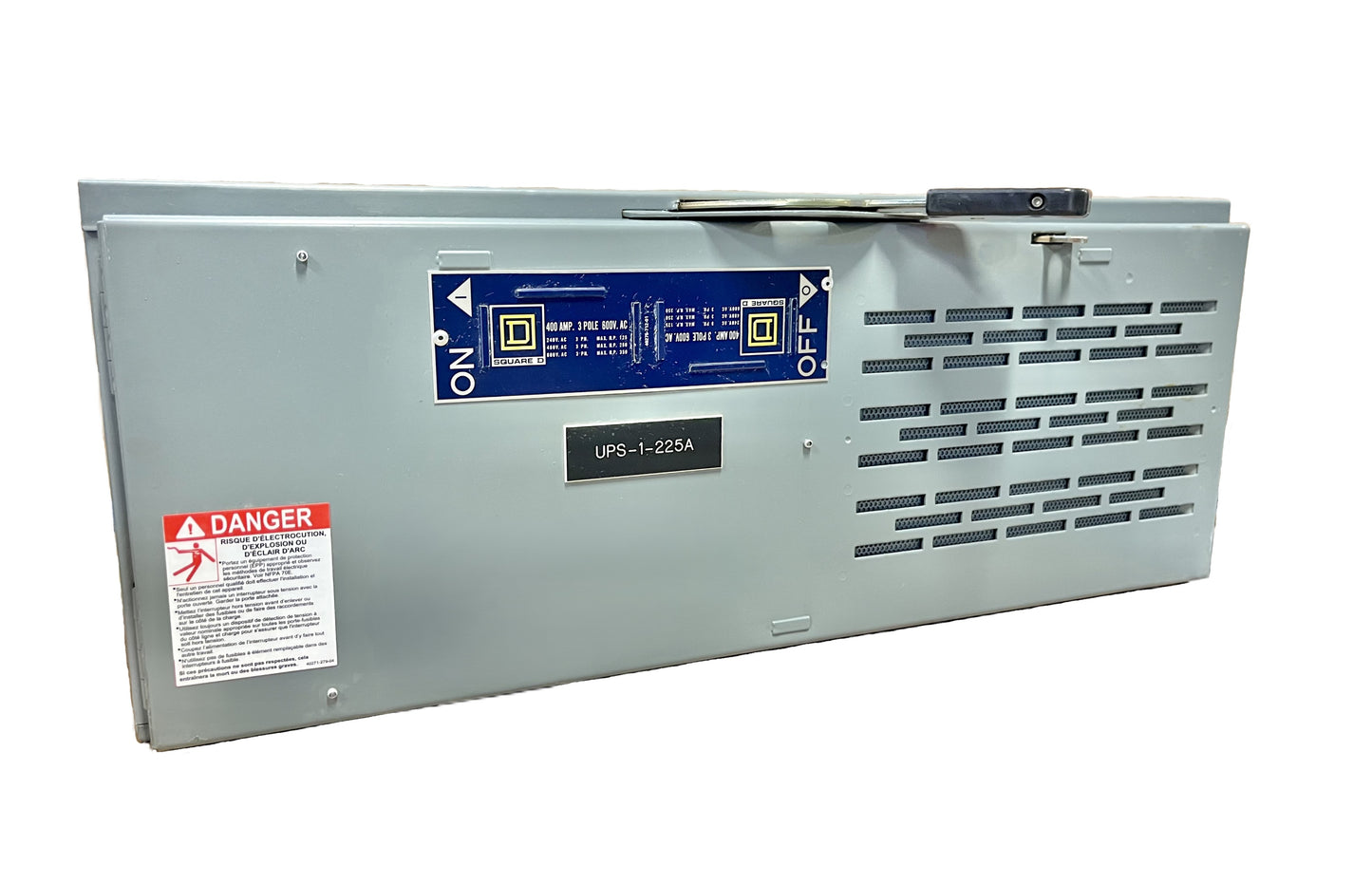 USED Square D QMB365 Bus Plug Switch 400 Amp, 600V AC, 3-Pole, Fusible, Plug-In Style