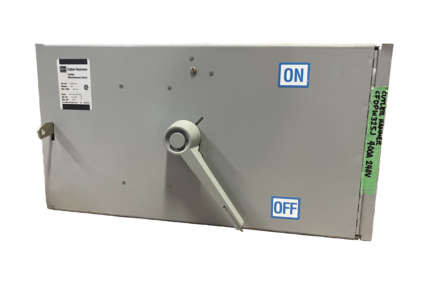 Cutler-Hammer CFDPW325J Safety Switch 400 Amp, 240V AC Max, Heavy Duty, Fusible 3-Pole, NEMA Enclosure