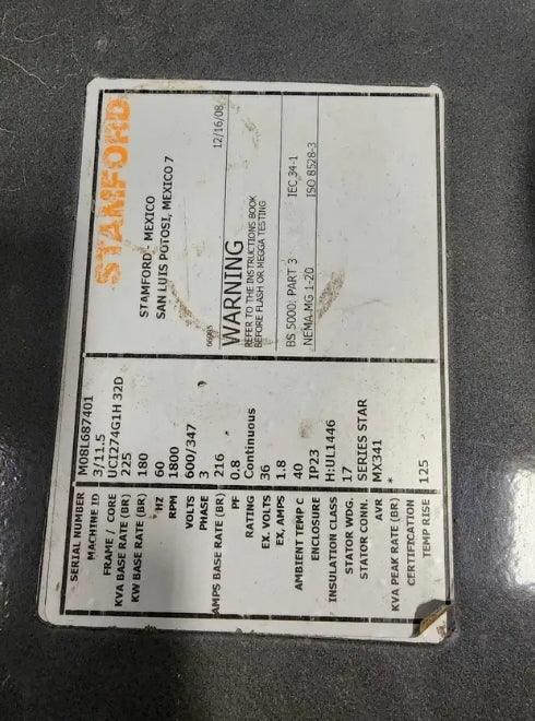 2008 Cummins Diesel Generator