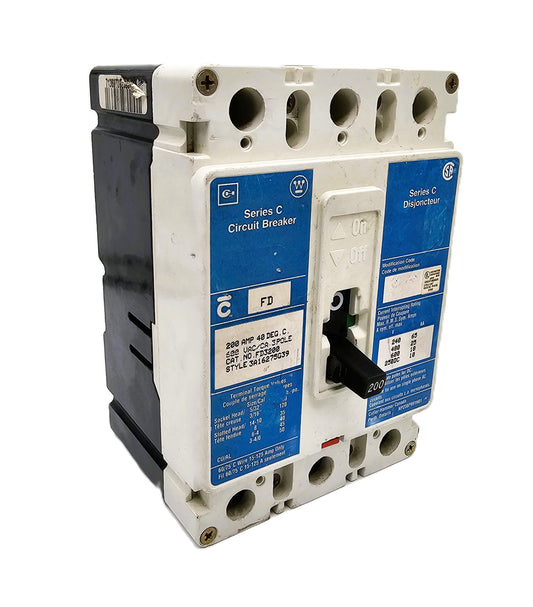 Eaton-Cutler Hammer FD3200 3 Poles Bolt-On 200 Amps  600 VAC