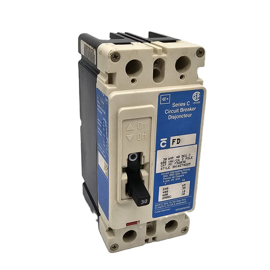 Eaton FD2030 Series C FD-frame 30 Amps 2 Poles 600 VAC 250 VDC Bolt-On