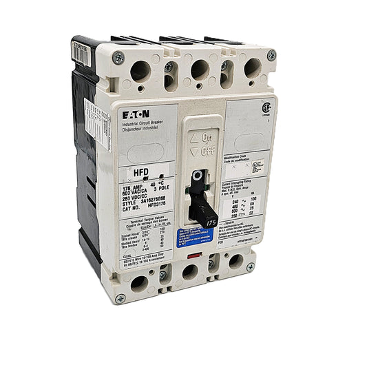 Eaton / Cutler-Hammer HFD3175 Circuit Breaker 175Amps 3-Pole Bolt-On