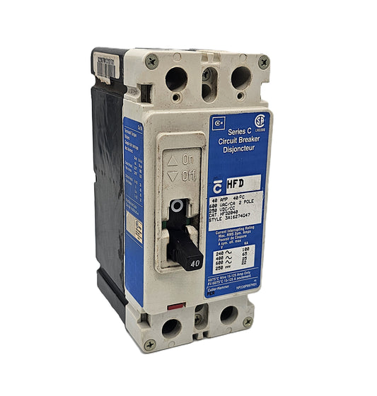 Eaton HFD2040 Circuit Breaker 40Amps 2-Pole Bolt-On