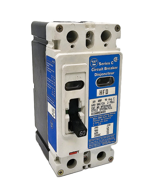 Eaton HFD2060S Circuit Breaker 60Amps 2-Pole Bolt-On