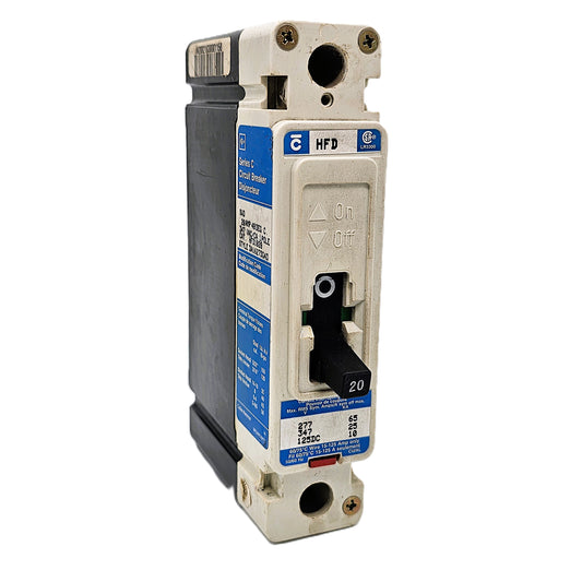 Eaton HFD1020 Circuit Breaker 20Amps 1-Pole 277VAC Bolt-On