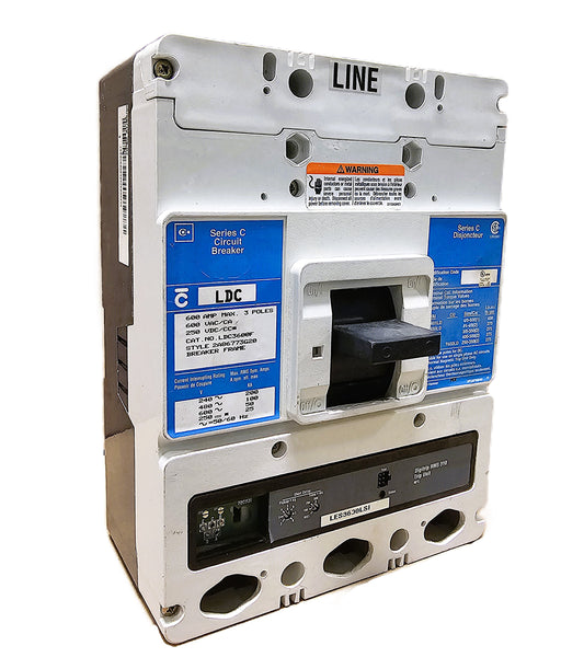 Eaton LDC3600F Circuit Breaker 600Amps 600VAC 3-poles Bolt-On
