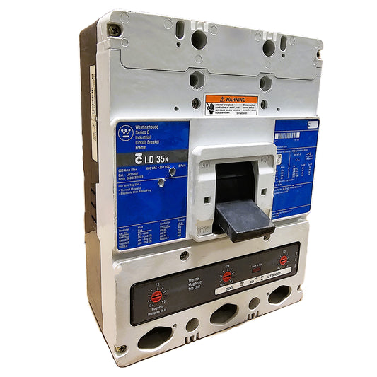 Westinghouse LD3600F Circuit Breaker 600Amps 600VAC 3-Pole Bolt-On