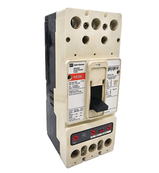 Eaton HJD3200F Circuit Breaker (65k) 200Amps 3-Pole 600VAC Bolt-On