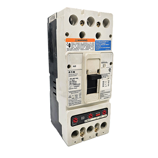 Eaton HJD3250F Circuit Breaker 225Amps trip unit 3-Pole 600VAC Bolt-On