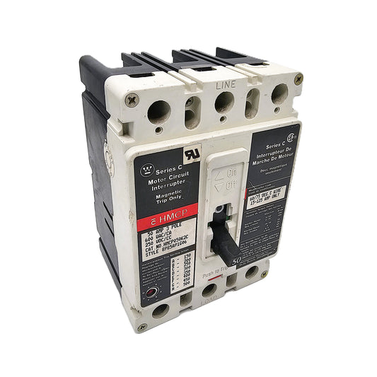 Eaton HMCP050K2C Motor Circuit Protector 50Amps 3-Pole 600VAC Bolt-On