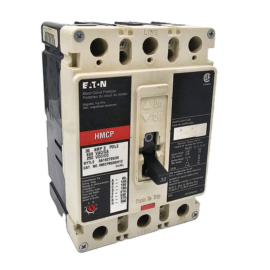 Eaton HMCPS030H1C Motor Circuit Protector 30 Amps 3-Pole 600VAC Bolt-On