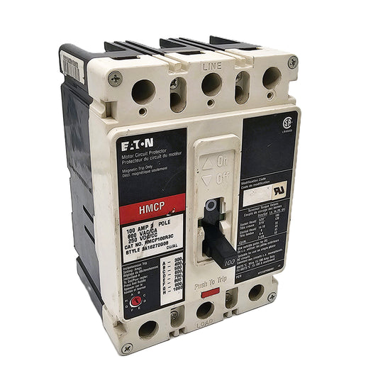 Eaton HMCP100R3C Motor Circuit Protector 100Amps 3-Pole 600VAC Bolt-On