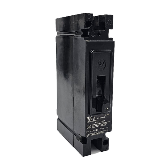 Westinghouse Circuit Breaker FB1015 1-Pole 15Amps 120/240VAC 125VDC Bolt-On