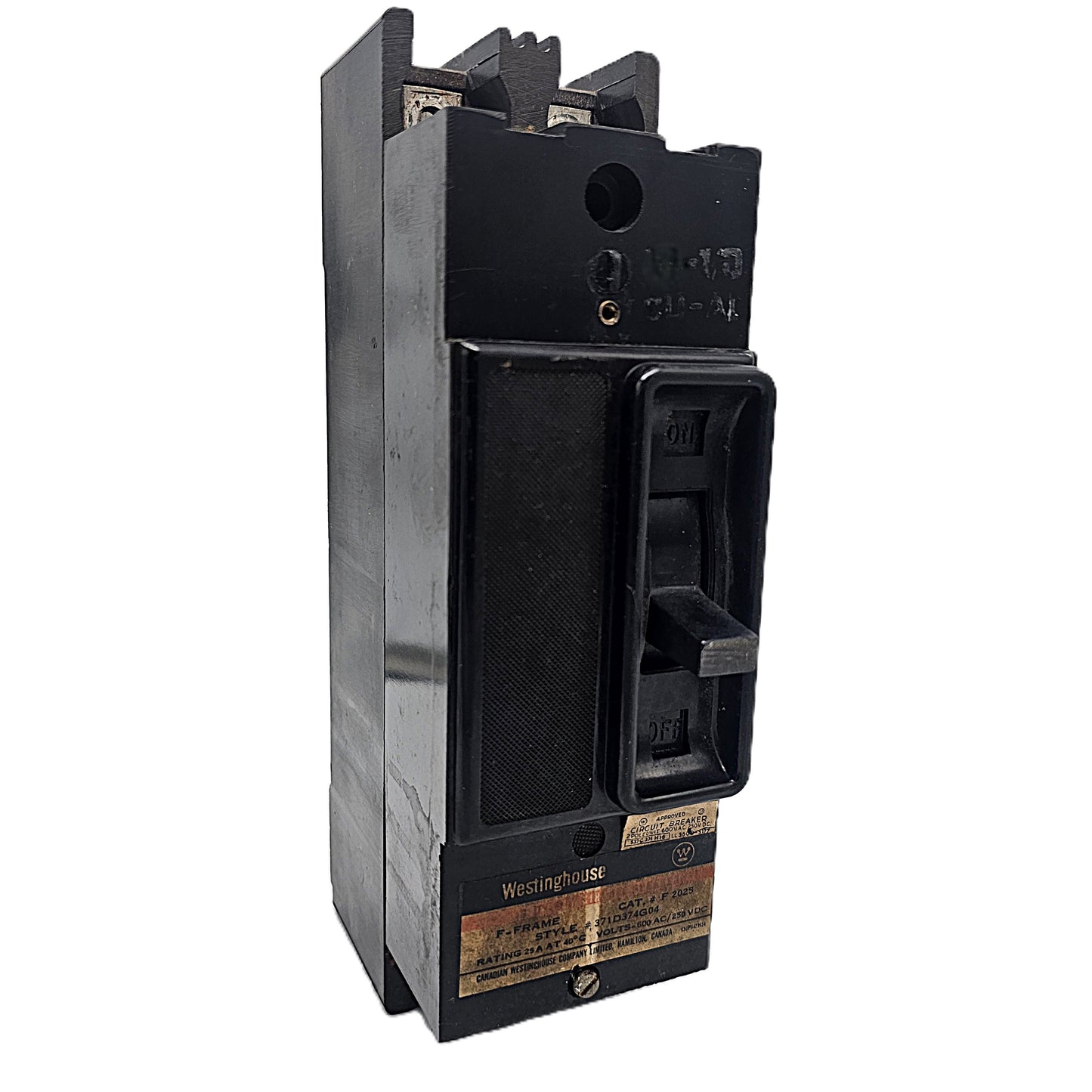 Westinghouse F2025 Circuit Breaker 2-poles 25Amps Bolt-On