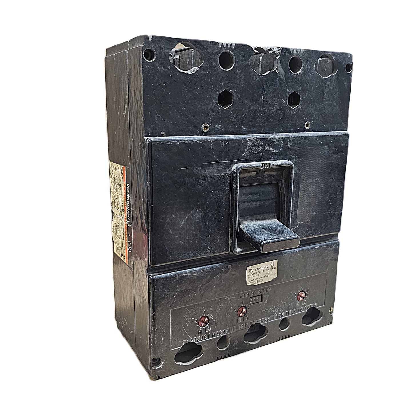 Westinghouse LA3400F 400 A Circuit Breaker 3-Poles 400Amps Bolt-On