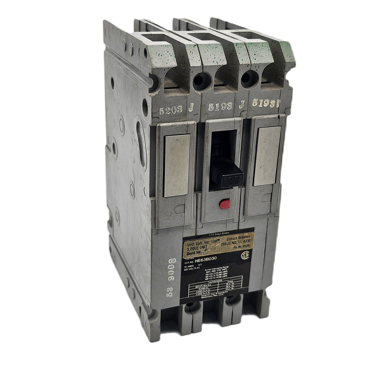Cutler-Hammer HE63B030 Circuit Breaker