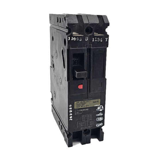 Siemens E62B040 Circuit Breaker 2-Pole, 40 Amp, 240V AC, 10kAIC, Bolt-On