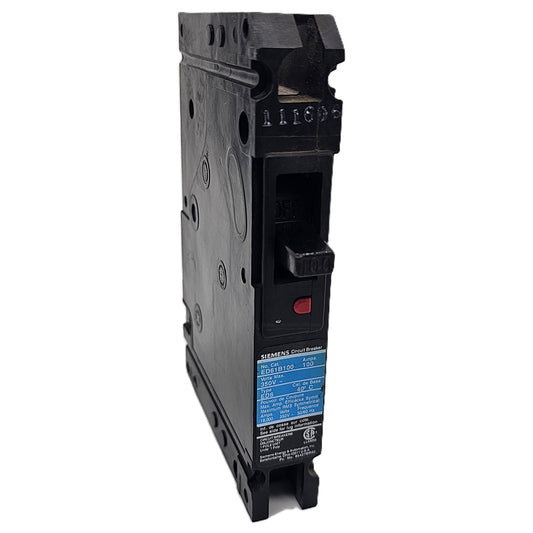 Siemens ED61B100 Circuit Breaker 1 Pole, 100 Amp, 120/240V AC, 125V DC, Bolt-On, ED6 Frame