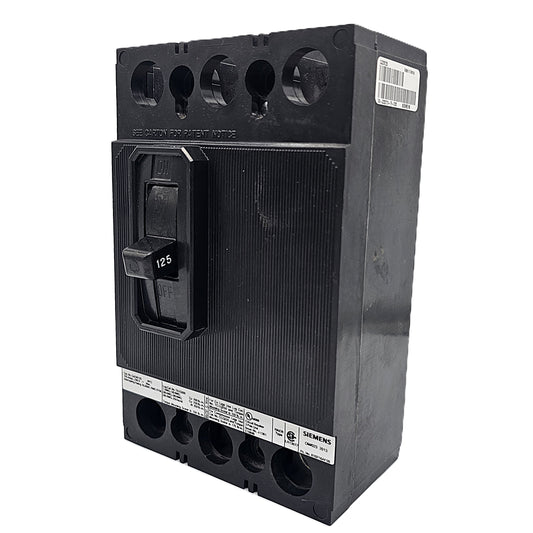 Siemens QJ23B125 Circuit Breaker 3-Pole, 125 Amp, 600V AC, Bolt-On, QJ Frame