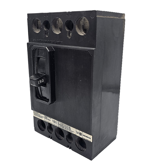Siemens QJ238150 Circuit Breaker 3-Pole, 150 Amp, 600V AC, Bolt-On, ED6 Frame