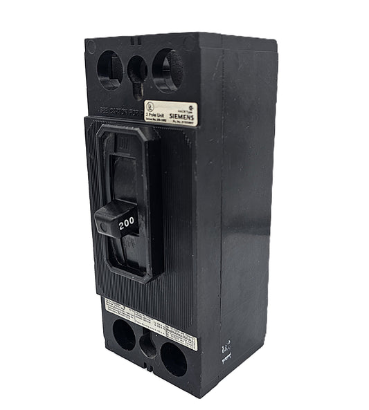 Siemens QJ22B200 Circuit Breaker 2-Pole, 200 Amp, 600V AC, Bolt-On, QJ Frame