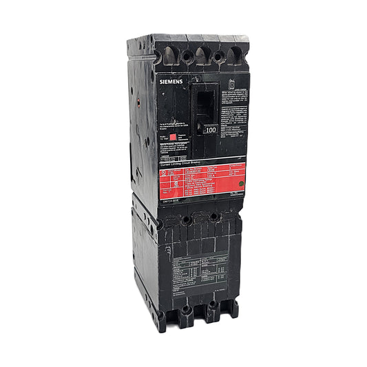 Siemens CED63B100 Circuit Breaker 3-Pole, 100 Amp, 600V AC/DC, Bolt-On, CED6 Frame, Current-Limiting