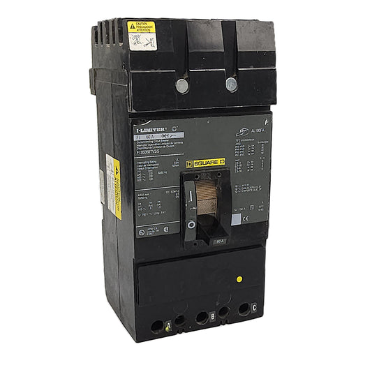 Square D FI36060TVSS Circuit Breaker 3-Pole, 60 Amp, 600V AC, FI Frame, Bolt-On, I-Limiter Series, Thermal Magnetic