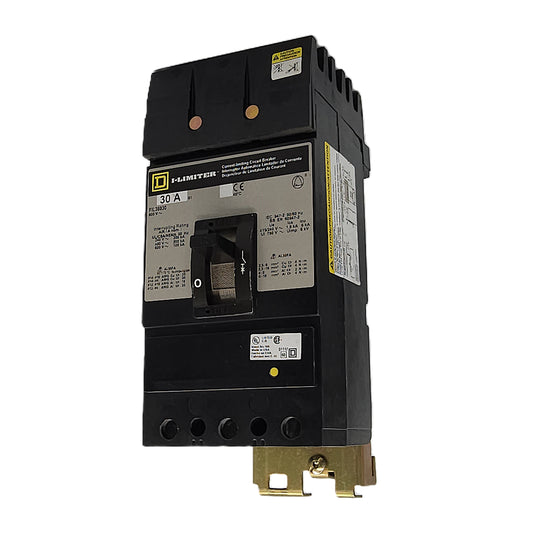 Square D I-Limiter FIL36030 Circuit Breaker 3-Pole, 30 Amp, 600V AC, Thermal Magnetic, I-Limiter Series, Bolt-On