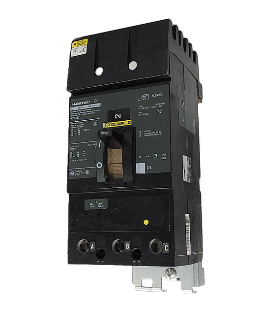 Square D KIL36150 I-Limiter Circuit Breaker 3-Pole, 150 Amp, 600V AC, Thermal Magnetic, KJL Frame, Bolt-On, High Interrupting Capacity