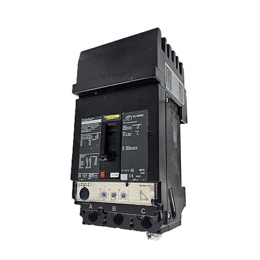 Square D PowerPact HRA36100U31X Circuit Breaker 3-Pole, 150 Amp, 600V AC, Bolt-On, PowerPact AL Frame