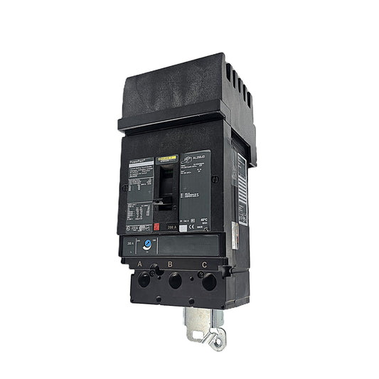 Square D PowerPact JRA36200 Circuit Breaker 3-Pole, 200 Amp, 600V AC, Bolt-On, PowerPact AL Frame