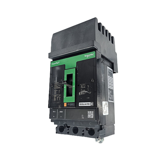 Square D PowerPact HLA36015 Circuit Breaker 3-Pole, 15 Amp, 600V AC, Bolt-On, PowerPact HG Frame