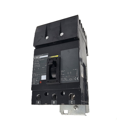 Square D PowerPact QBA32200 Circuit Breaker 3-Pole, 200 Amp, 600V AC, Bolt-On, PowerPact QB Frame
