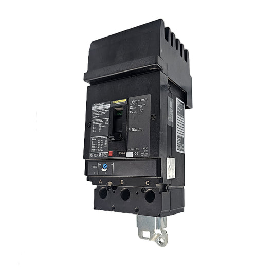 Square D PowerPact JLA36150 Circuit Breaker 3-Pole, 150 Amp, 600V AC, Bolt-On, PowerPact AL Frame