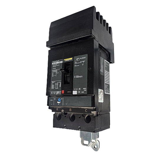 Square D PowerPact JGB36200 Circuit Breaker 3-Pole, 200 Amp, 600V AC, I-Line Mount, LG-Frame