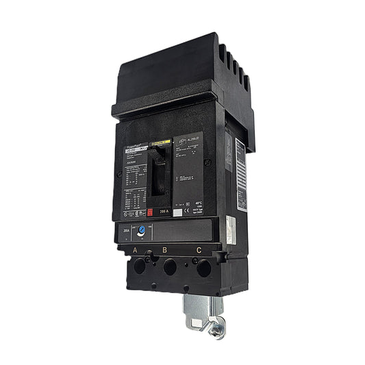 Square D PowerPact JGA36200 Circuit Breaker 3-Pole, 200 Amp, 600V AC, I-Line Mount, LG-Frame