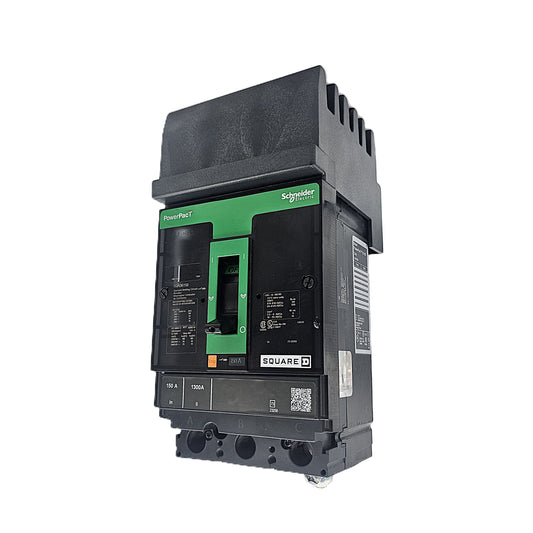 Square D PowerPact HJA36150 Circuit Breaker 3-Pole, 150 Amp, 600V AC, Bolt-On, HJ-Frame