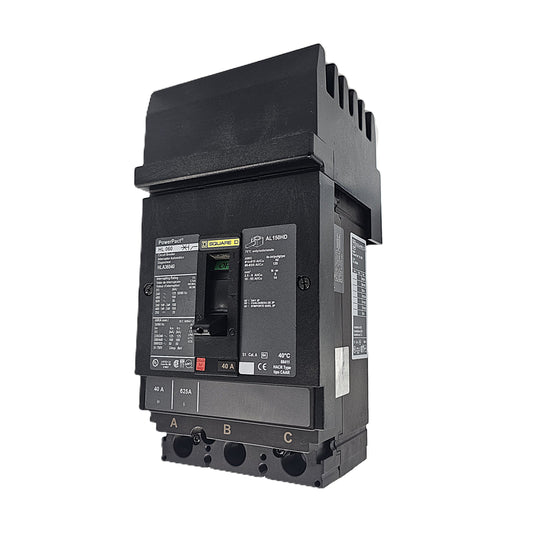 Square D HLA36025 Circuit Breaker 3-Pole, 25 Amp, 600V AC, PowerPact HL Frame