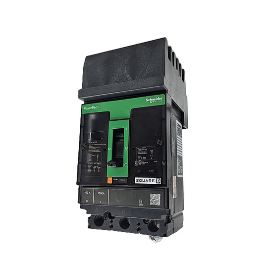 Square D PowerPacT HJA36150 Circuit Breaker 3-Pole, 150 Amp, 600V AC, PowerPacT I-Line Frame