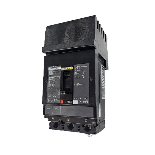 Square D HLA36150 Circuit Breaker 3-Pole, 150 Amp, 600V AC, PowerPact HL Frame