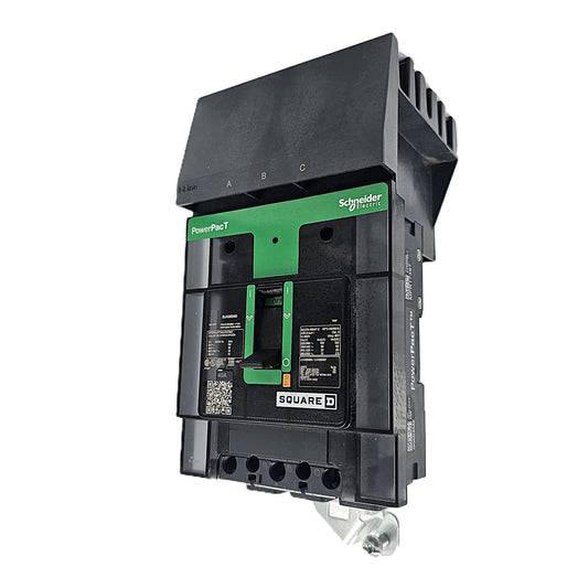 Square D PowerPacT BJA36150 Circuit Breaker 3-Pole, 150 Amp, 600V AC, PowerPacT I-Line Frame