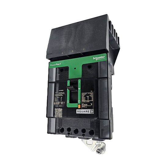 Square D PowerPacT BJA36060 Circuit Breaker 3-Pole, 60 Amp, 600V AC, PowerPacT I-Line Frame