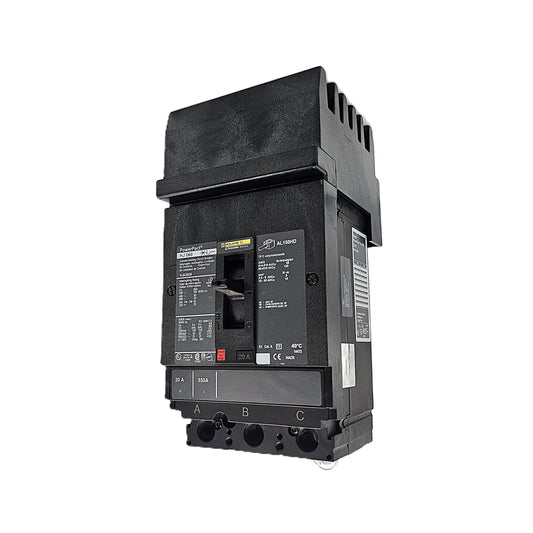 Square D HJA36020 Circuit Breaker  3-Pole, 20 Amp, 600V AC, PowerPact HJ Frame