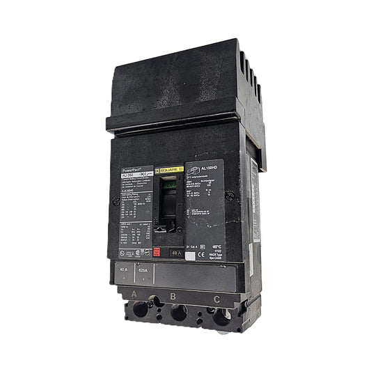 Square D HJA36040 Circuit Breaker  3-Pole, 40 Amp, 600V AC, PowerPact HJ Frame