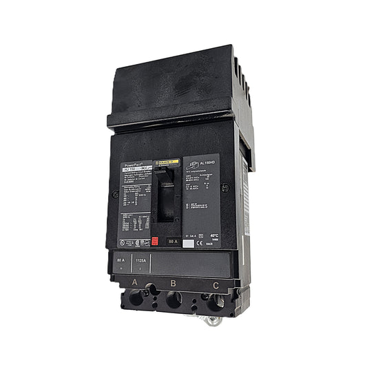 Square D HJL36090 Circuit Breaker  3-Pole, 90 Amp, 600V AC, PowerPact HJ Frame