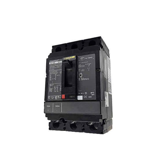 Square D HJL36150 Circuit Breaker 3-Pole, 150 Amp, 600V AC, PowerPact HJ Frame