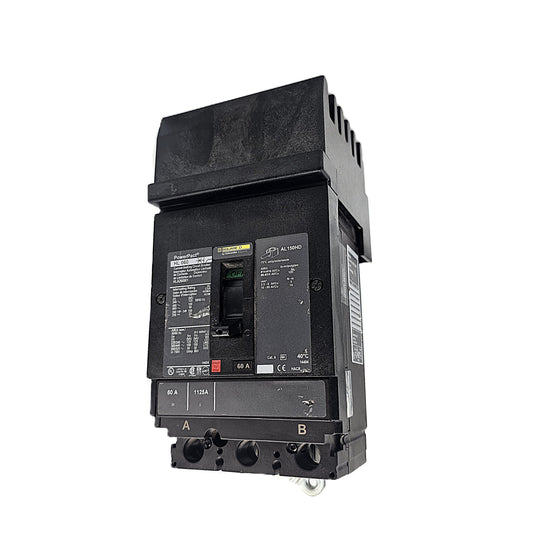 Square D HLA260601 Circuit Breaker 3-Pole, 60 Amp, 600V AC, PowerPacT HL Frame