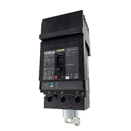 Square D JLA36150 Circuit Breaker 3-Pole, 150 Amp, 600V AC, PowerPacT JL Frame